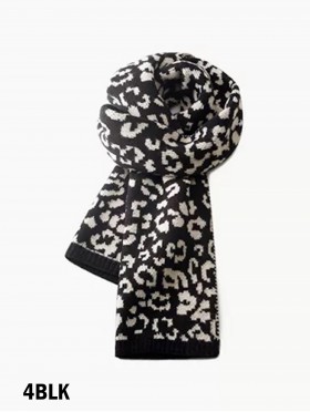 Soft Leopard Print Blanket Scarf